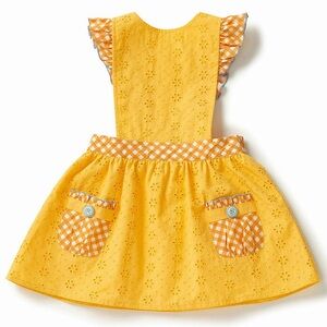 Matilda Jane Splendid Sunshine Pinafore dress 6 NWT
